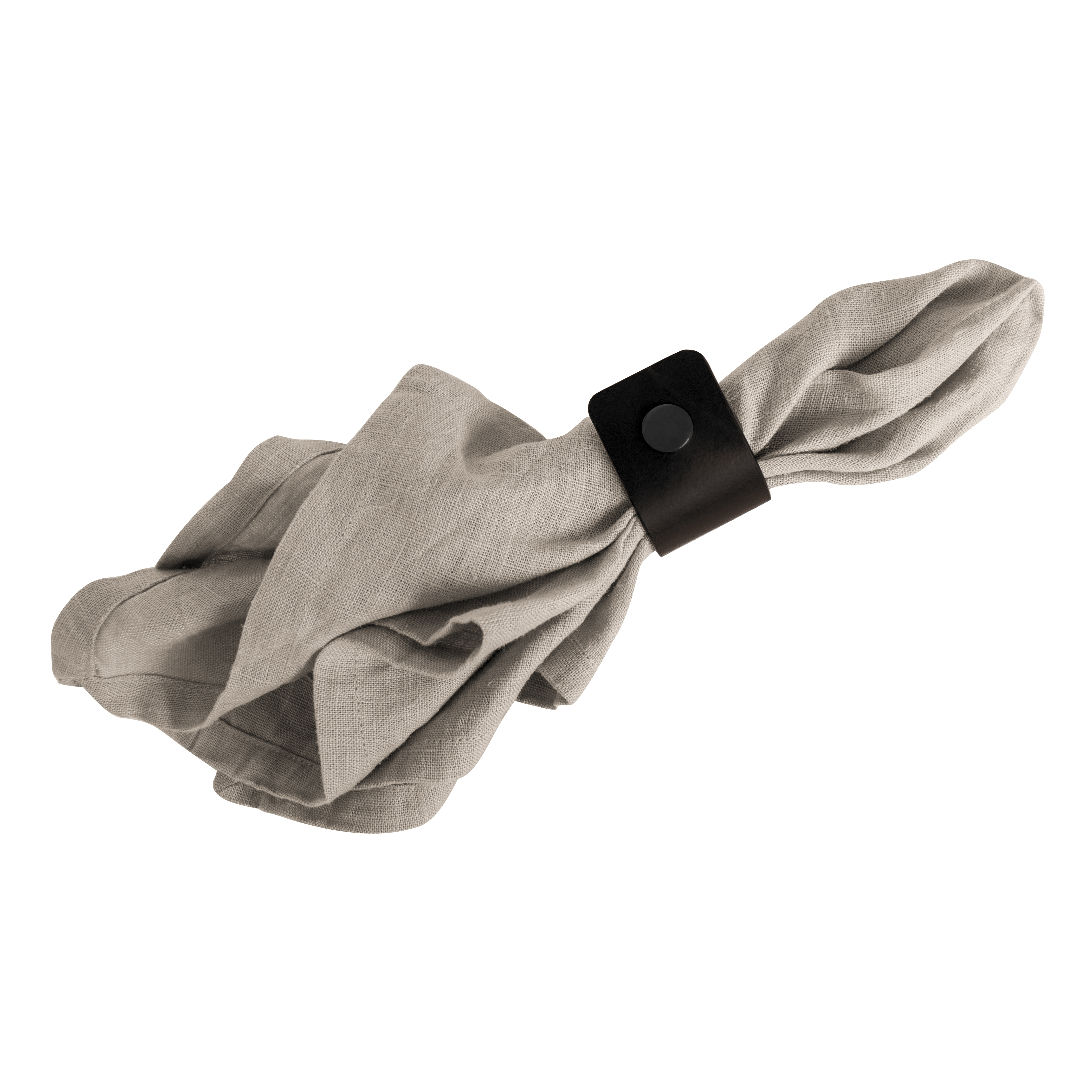 Servettirengas Ø 3,5 cm Musta, 4-pakk